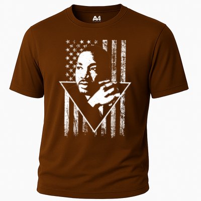 Martin Luther King Jr Distressed USA Flag Performance Shirt