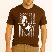 Martin Luther King Jr Distressed USA Flag Cooling Performance Crew T-Shirt