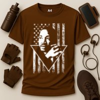 Martin Luther King Jr Distressed USA Flag Cooling Performance Crew T-Shirt