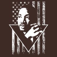 Martin Luther King Jr Distressed USA Flag T-Shirt