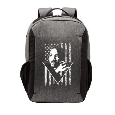 Martin Luther King Jr Distressed USA Flag Vector Backpack