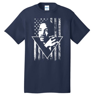 Martin Luther King Jr Distressed USA Flag Tall T-Shirt