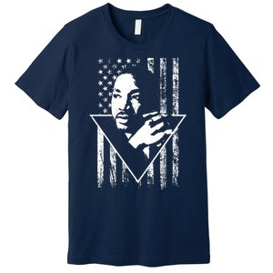 Martin Luther King Jr Distressed USA Flag Premium T-Shirt