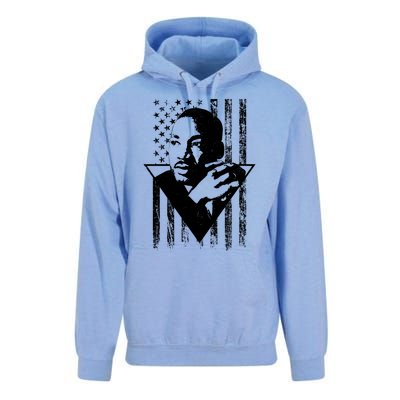 Martin Luther King Jr Distressed USA Flag Unisex Surf Hoodie