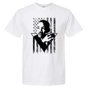 Martin Luther King Jr Distressed USA Flag Garment-Dyed Heavyweight T-Shirt