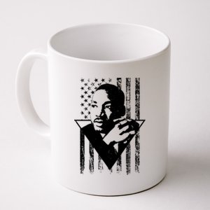 Martin Luther King Jr Distressed USA Flag Coffee Mug