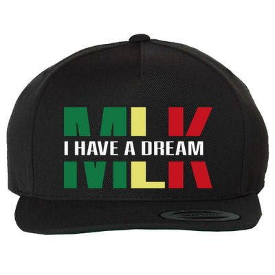 Martin Luther King Jr. Day I Have A Dream Mlk Day Colorful Wool Snapback Cap