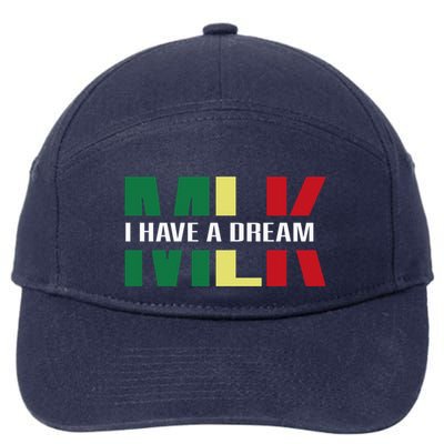 Martin Luther King Jr. Day I Have A Dream Mlk Day Colorful 7-Panel Snapback Hat