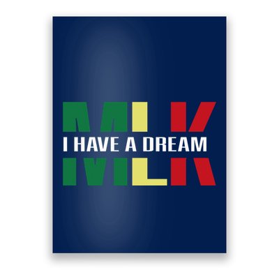 Martin Luther King Jr. Day I Have A Dream Mlk Day Colorful Poster