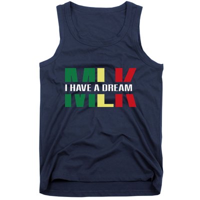 Martin Luther King Jr. Day I Have A Dream Mlk Day Colorful Tank Top