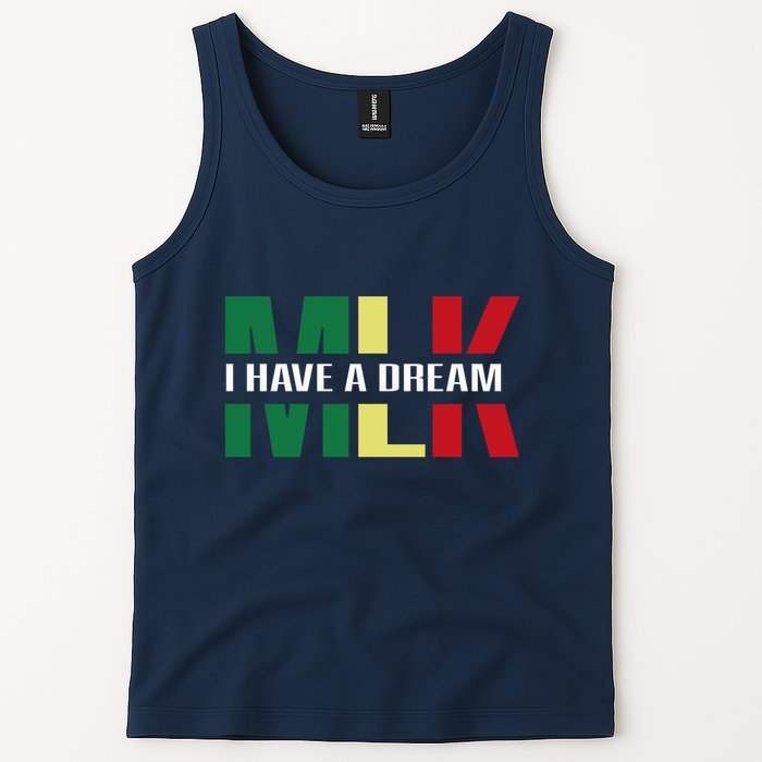 Martin Luther King Jr. Day I Have A Dream Mlk Day Colorful Tank Top