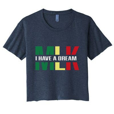 Martin Luther King Jr. Day I Have A Dream Mlk Day Colorful Crop Top