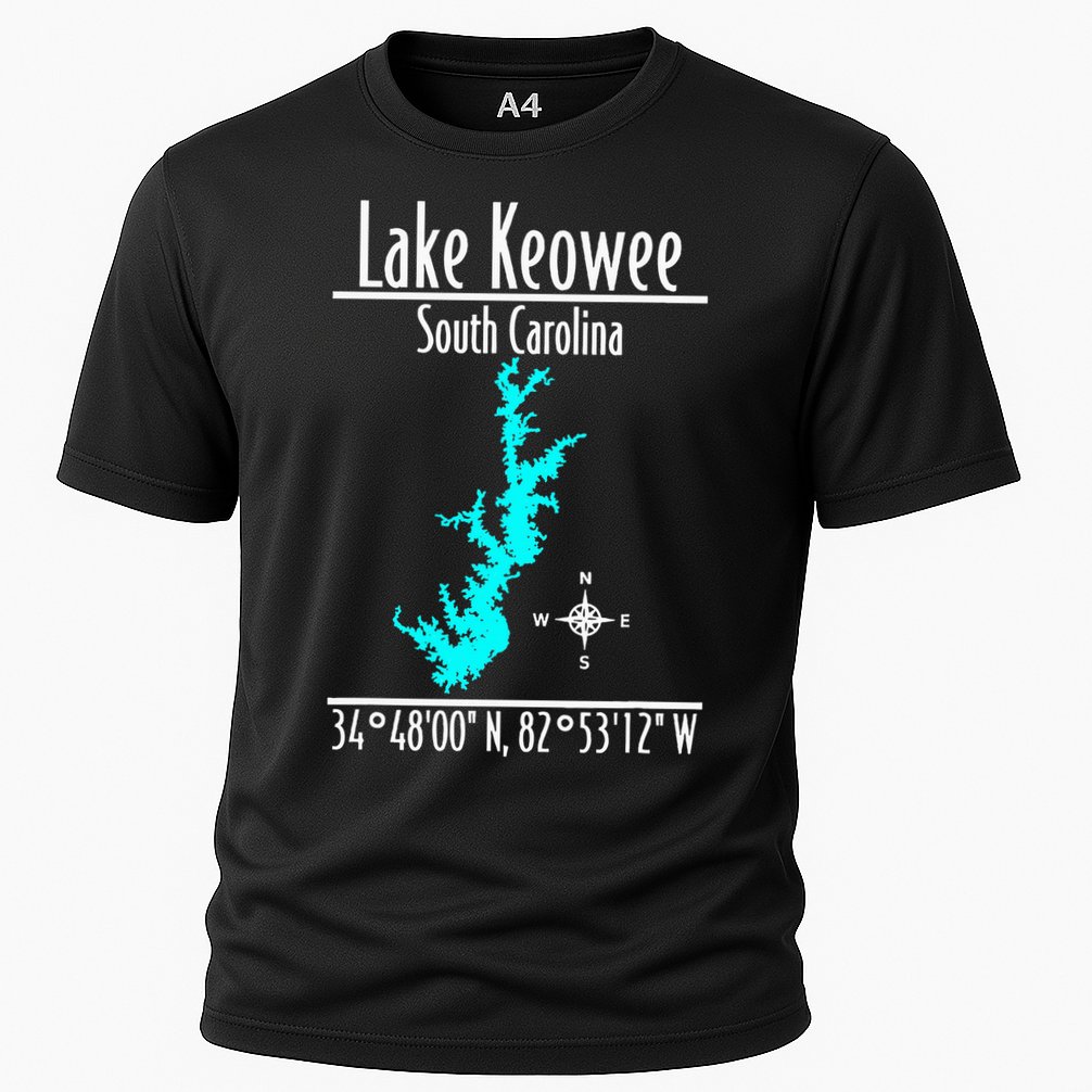 Modern Lake Keowee South Carolina Cooling Performance Crew T-Shirt