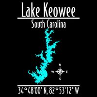 Modern Lake Keowee South Carolina Cooling Performance Crew T-Shirt