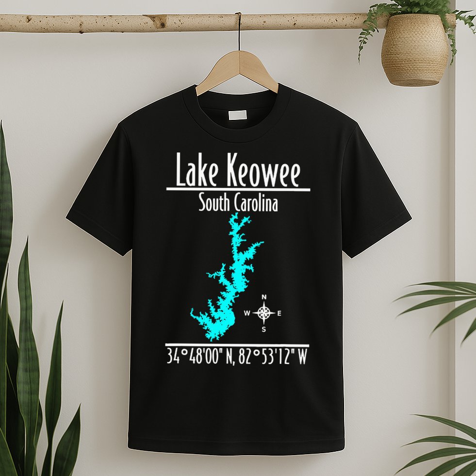 Modern Lake Keowee South Carolina T-Shirt