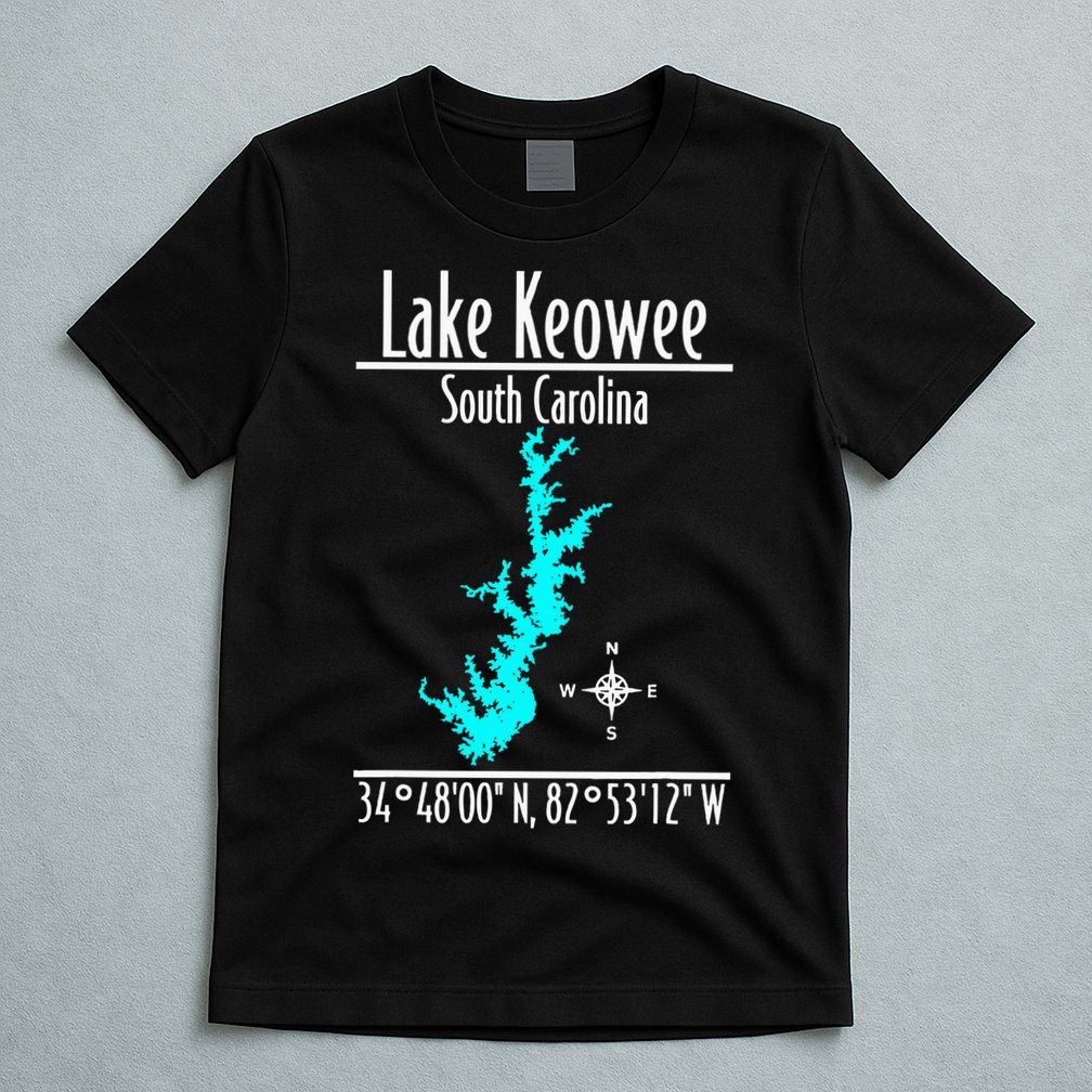 Modern Lake Keowee South Carolina T-Shirt