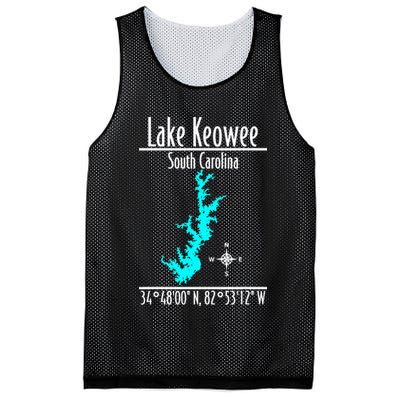 Modern Lake Keowee South Carolina Mesh Reversible Basketball Jersey Tank