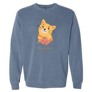 My Lovely Kitty Cut Cat Garment-Dyed Sweatshirt