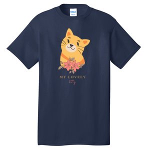 My Lovely Kitty Cut Cat Tall T-Shirt