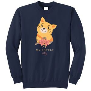 My Lovely Kitty Cut Cat Tall Sweatshirt