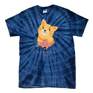 My Lovely Kitty Cut Cat Tie-Dye T-Shirt