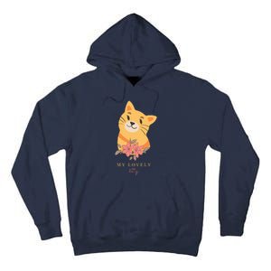 My Lovely Kitty Cut Cat Tall Hoodie