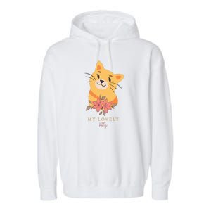 My Lovely Kitty Cut Cat Garment-Dyed Fleece Hoodie