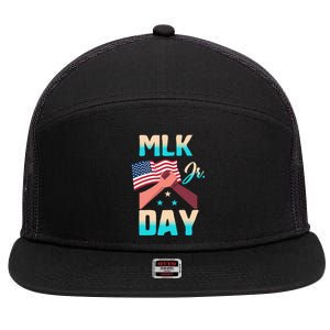 Martin Luther King Mlk Jr Day Black History Month Equality Great Gift 7 Panel Mesh Trucker Snapback Hat