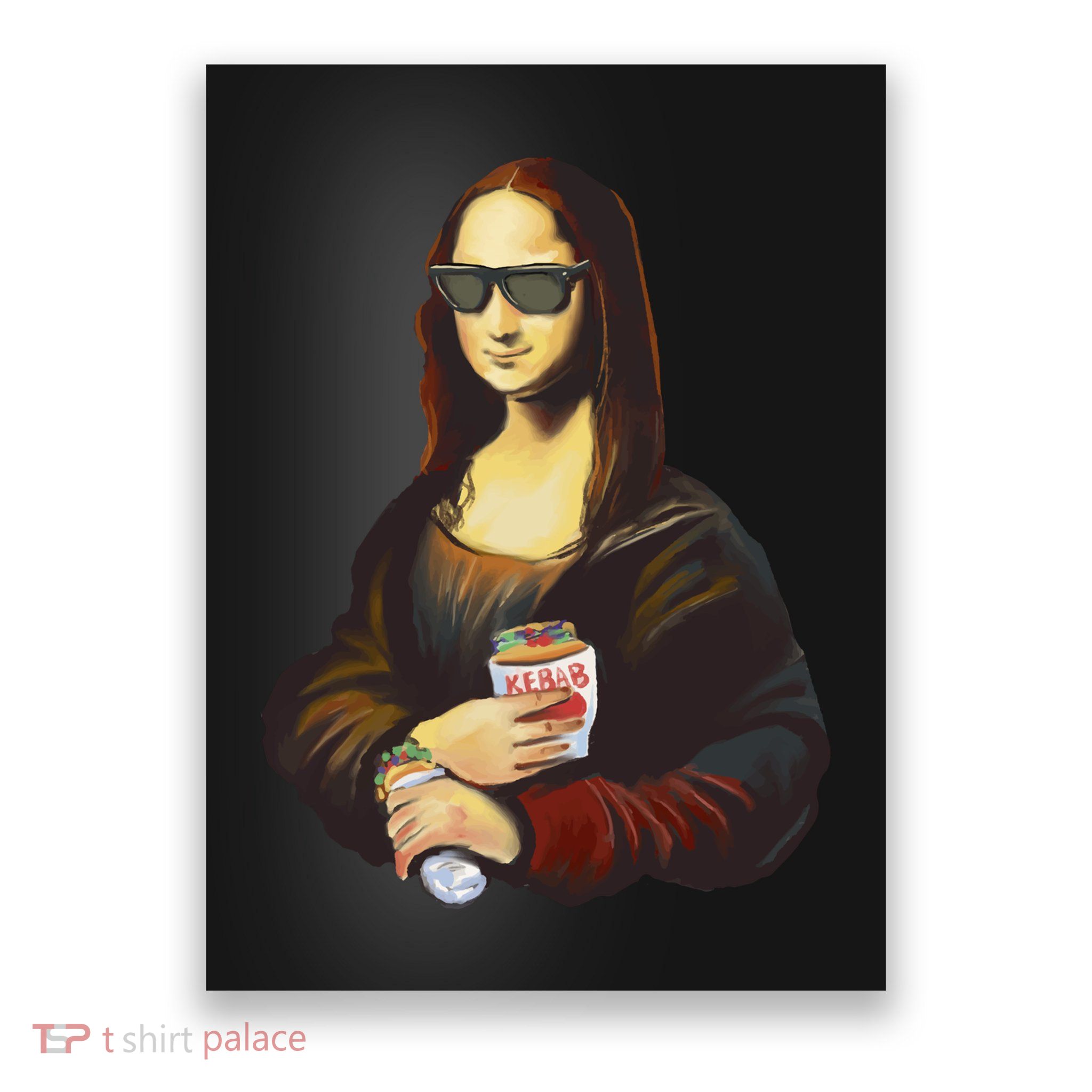 Mona Lisa Kebab Poster
