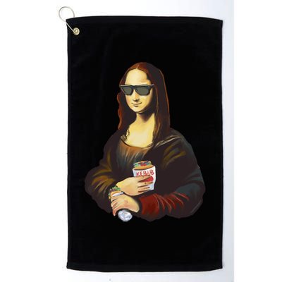 Mona Lisa Kebab Golf Towel
