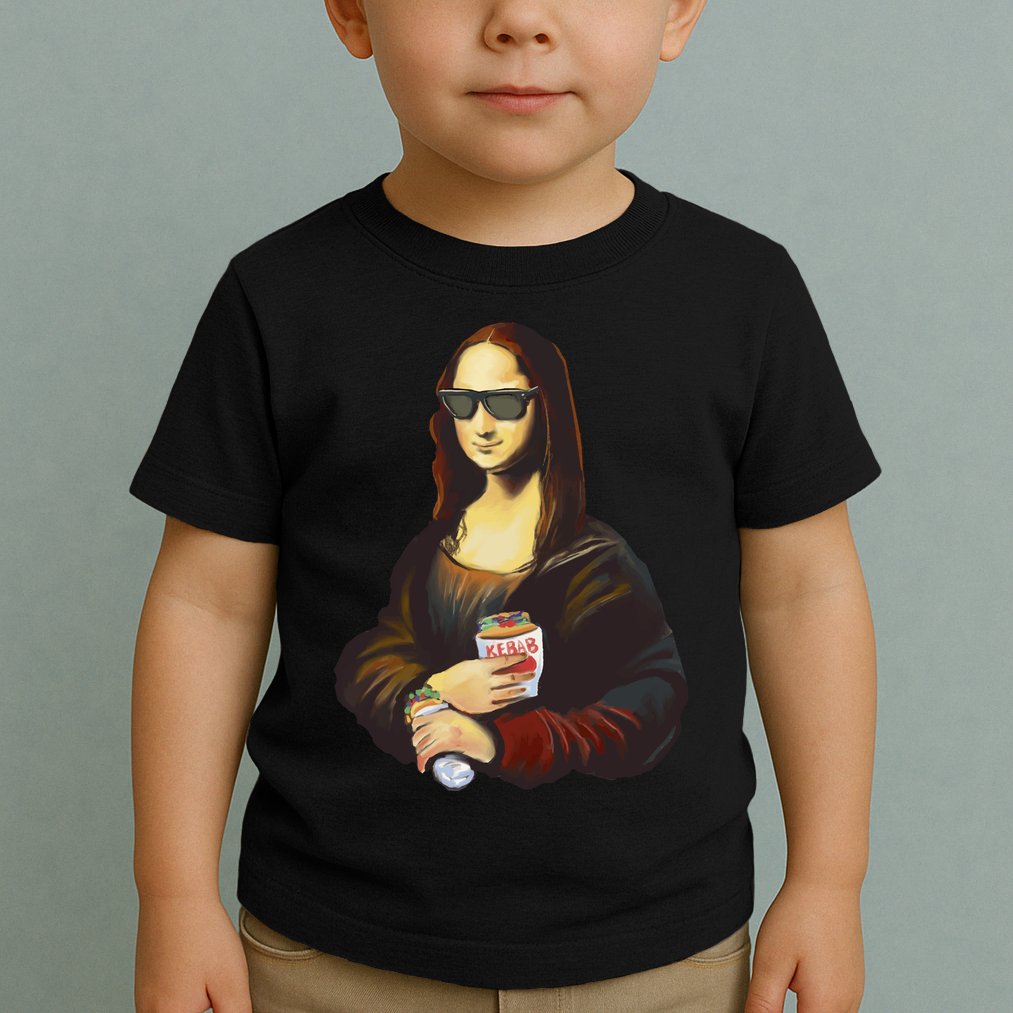 Mona Lisa Kebab Toddler T-Shirt