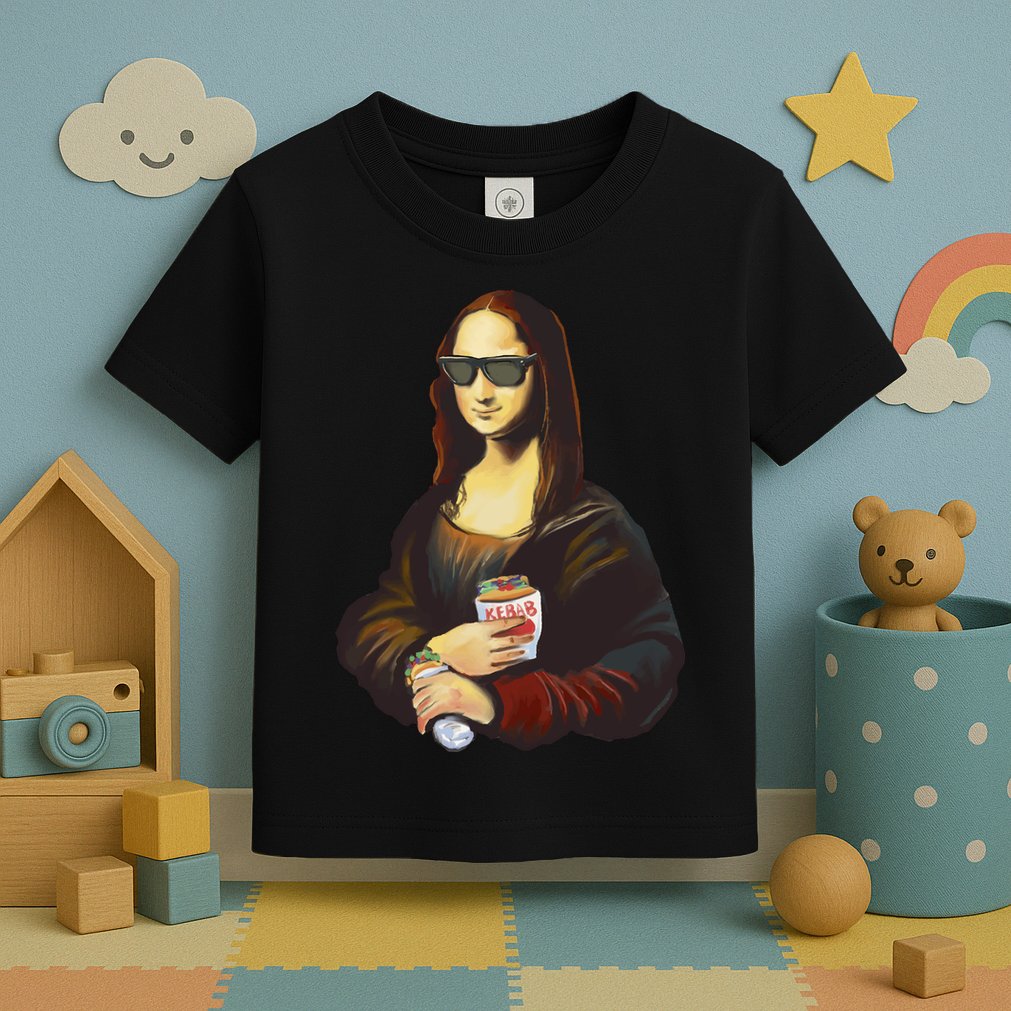 Mona Lisa Kebab Toddler T-Shirt