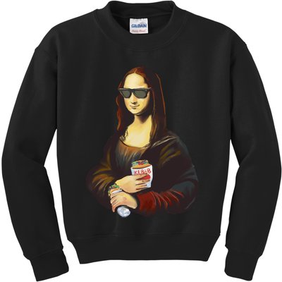 Mona Lisa Kebab Kids Sweatshirt