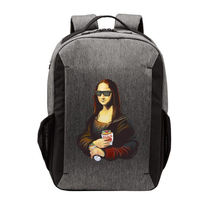 Mona Lisa Kebab Vector Backpack