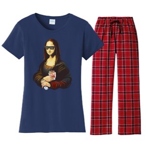 Mona Lisa Kebab Women's Flannel Pajama Set