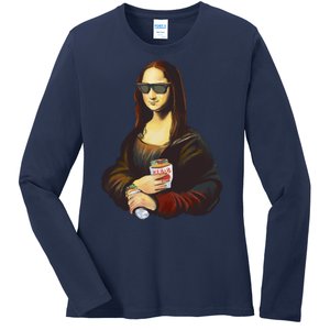 Mona Lisa Kebab Ladies Long Sleeve Shirt