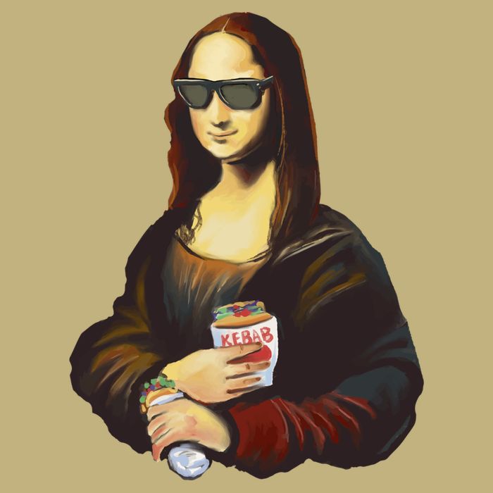 Mona Lisa Kebab Cooling Performance Crew T-Shirt