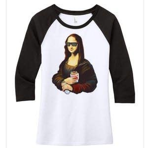 Mona Lisa Kebab Women's Tri-Blend 3/4-Sleeve Raglan Shirt