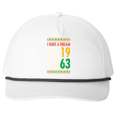 Martin Luther King Day Black History Mlk Day I Have A Dream Gift Snapback Five-Panel Rope Hat