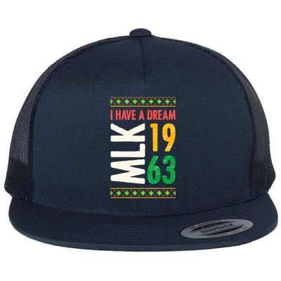 Martin Luther King Day Black History Mlk Day I Have A Dream Gift Flat Bill Trucker Hat