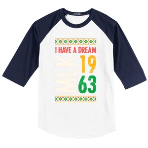 Martin Luther King Day Black History Mlk Day I Have A Dream Gift Baseball Sleeve Shirt