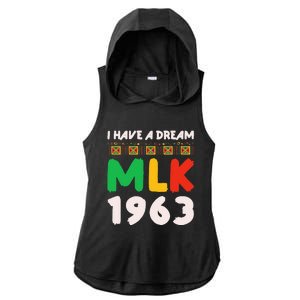 Martin Luther King Jr Mlk Day Black History Ladies PosiCharge Tri-Blend Wicking Draft Hoodie Tank