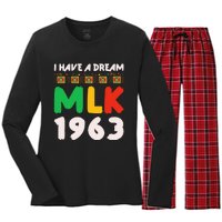 Martin Luther King Jr Mlk Day Black History Women's Long Sleeve Flannel Pajama Set 