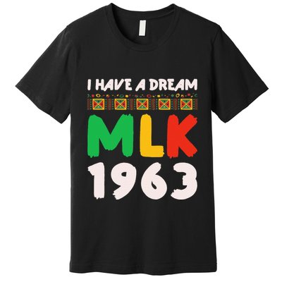 Martin Luther King Jr Mlk Day Black History Premium T-Shirt