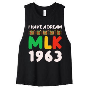 Martin Luther King Jr Mlk Day Black History Women's Racerback Cropped Tank