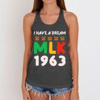 Martin Luther King Jr Mlk Day Black History Women's Knotted Racerback Tank