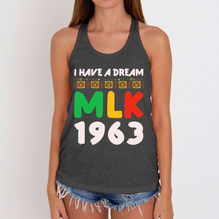 Martin Luther King Jr Mlk Day Black History Women's Knotted Racerback Tank