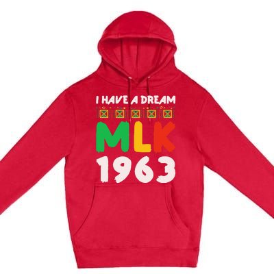 Martin Luther King Jr Mlk Day Black History Premium Pullover Hoodie