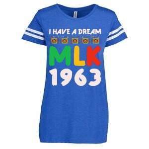 Martin Luther King Jr Mlk Day Black History Enza Ladies Jersey Football T-Shirt