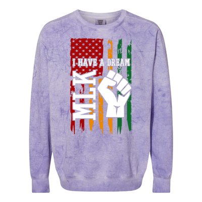 Martin Luther King I Have A Dream African American Colorblast Crewneck Sweatshirt